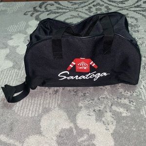 NWOT Saratoga Black Canvas Travel Duffle Bag